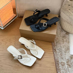Damen Komfortable Sandalen mit geflochtenem Riemen und eleganter Schnalle