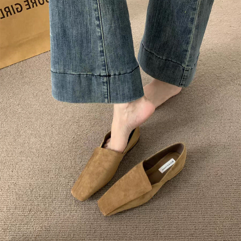 Damen spitze Slippers aus Wildleder mit elegantem Design R&B