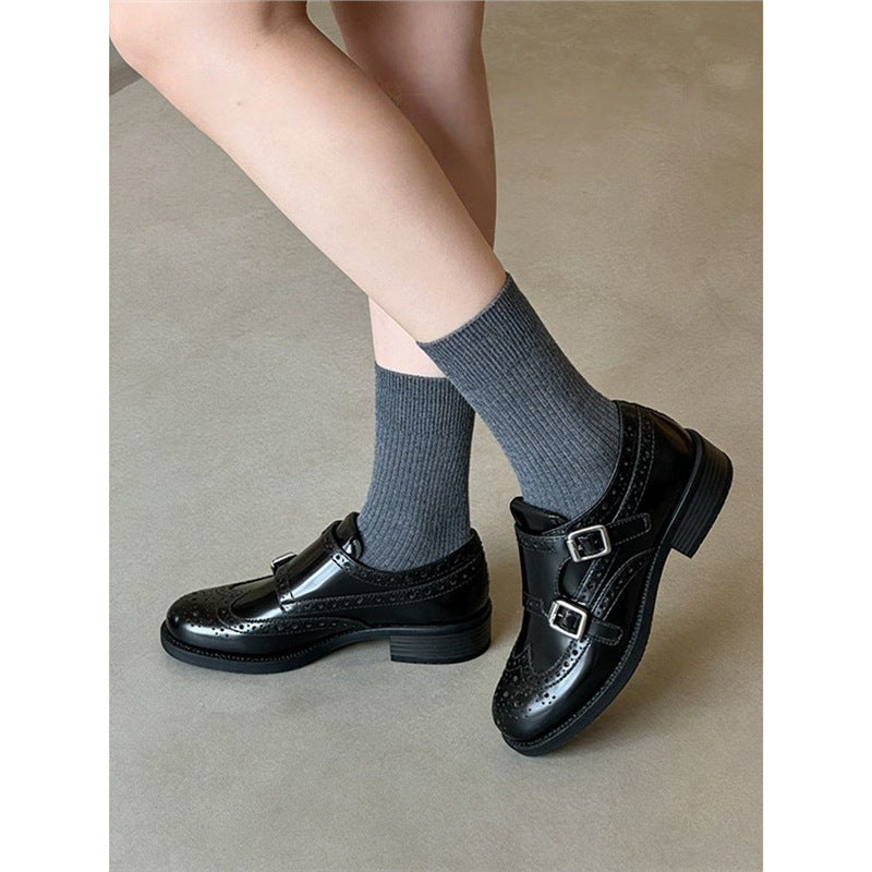 Damen elegante Brogues mit verstellbaren Riemen R&B