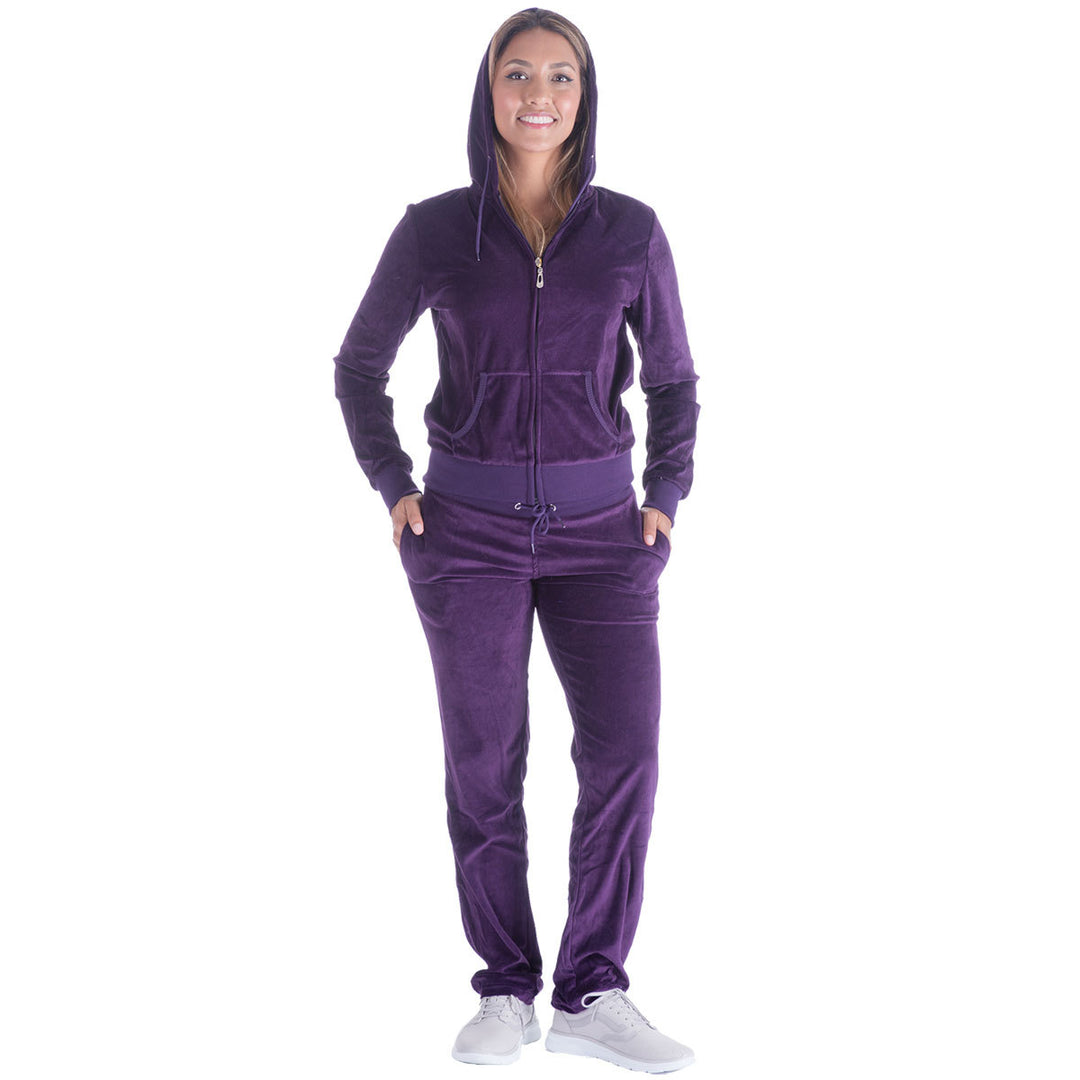Damen Sportlicher Jogginganzug mit Kapuze R&B