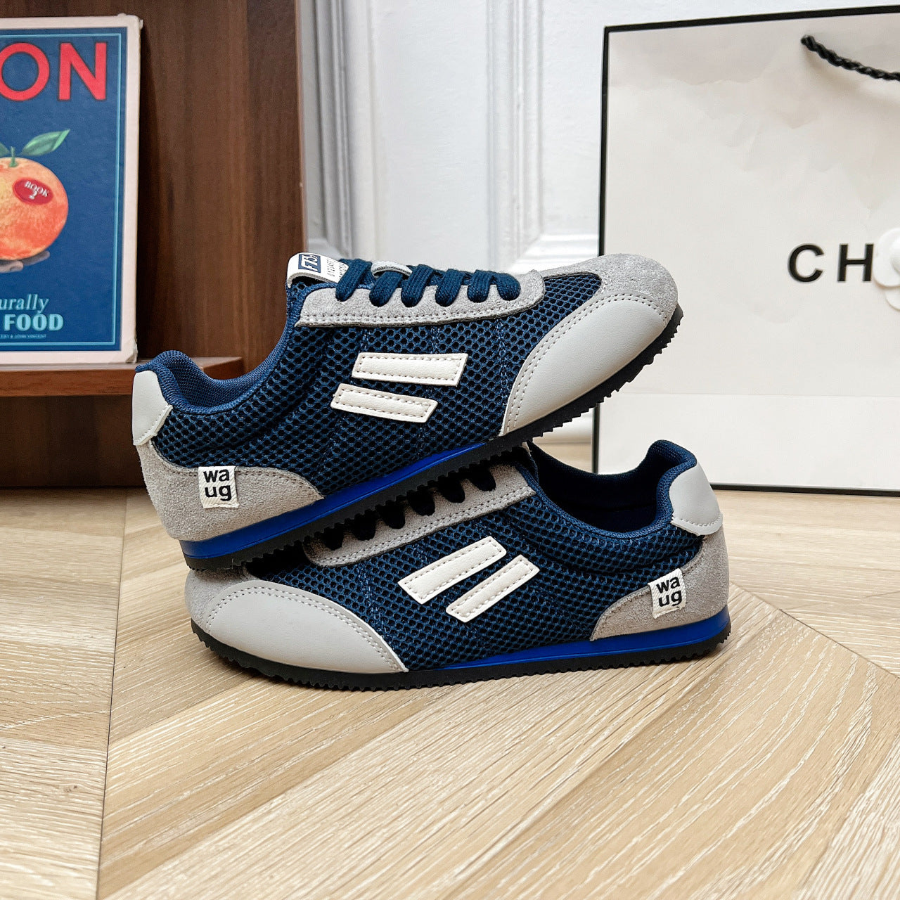 Damen Freizeit Sneakers mit atmungsaktiver Oberflächenstruktur und robustem Laufsohlenprofil R&B