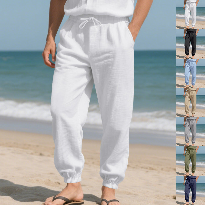 Herren Bequeme Alltagshose mit elastischem Bund und Taschen R&B