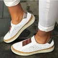 Damen Atmungsaktive Slip-On Sneakers mit modischem Lochdesign R&B