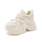 Damen Sportliche Chunky Sneakers mit rutschfester Sohle und modernem Designelement