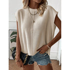 Damen legeres Strickoberteil R&B