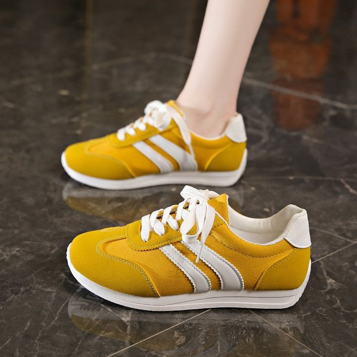 Damen Sportliche Sneakers mit atmungsaktiver Oberflächenstruktur und rutschfester Sohle R&B