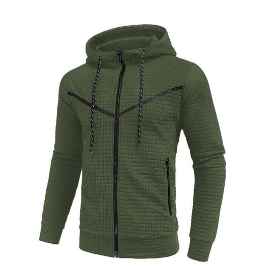 Herren stylische Jacke mit strukturiertem Design und praktischem Reißverschluss R&B