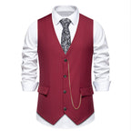 Herren elegante Weste mit feinen Details und modernen Akzenten