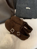 Damen Mokassins mit doppeltem Riemen und softer Innensohle R&B