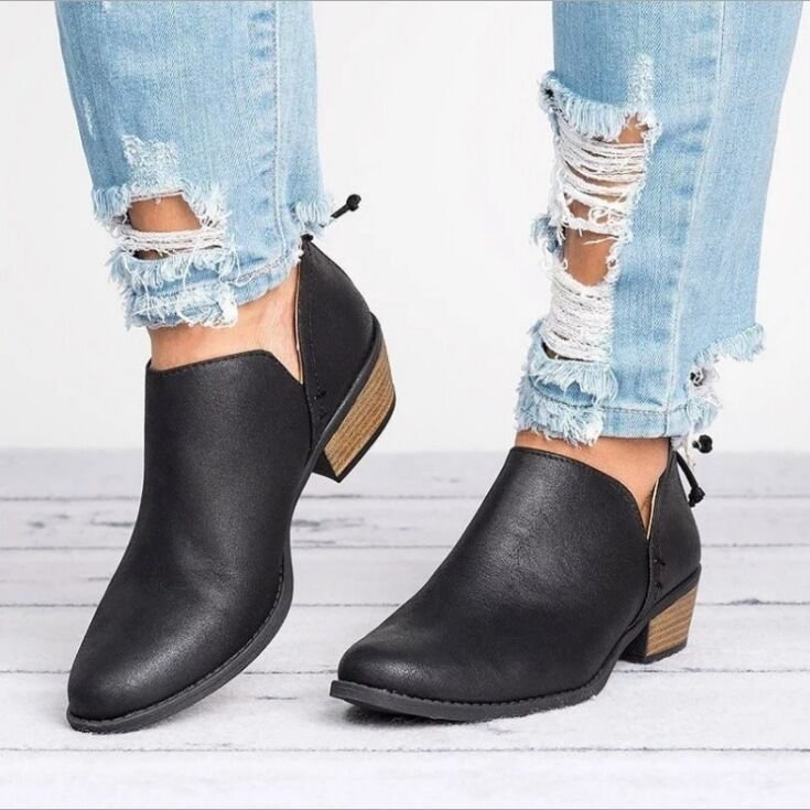 Damen nan elegante Kurzstiefelette aus Wildlederimitat mit verdecktem Fersenreißverschluss und gepolsterter Komfortinnensohle R&B