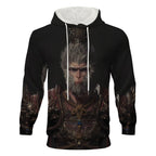 Herren Kapuzenpullover mit auffälligem Tiermotiv und praktischem Design R&B