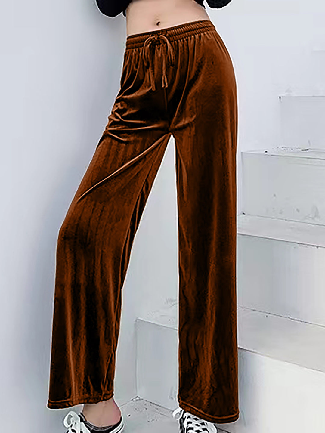Damen Freizeit-Hosen mit elastischem Bund und weitem Schnitt R&B