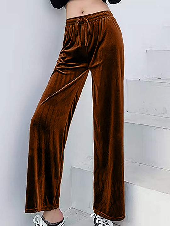 Damen Freizeit-Hosen mit elastischem Bund und weitem Schnitt R&B