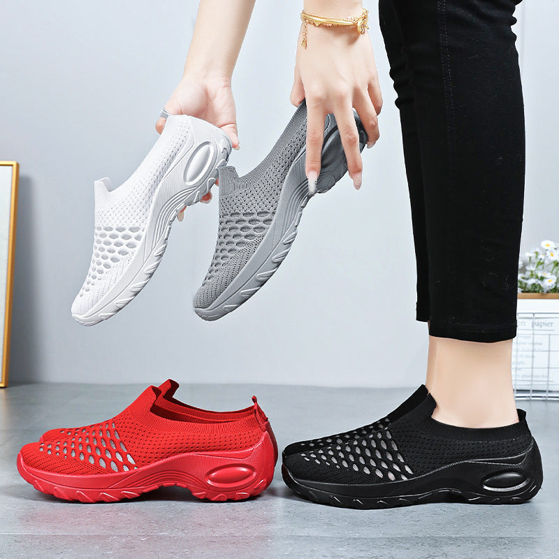 Damen Atmungsaktive Slip-On Sneakers mit flexiblem Sohlenkomfort R&B