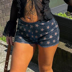 Damen Glitzernde Sternen-Shorts R&B