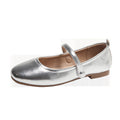 Damen Ballerina-Schuhe mit elegantem Riemen und schimmerndem Obermaterial R&B