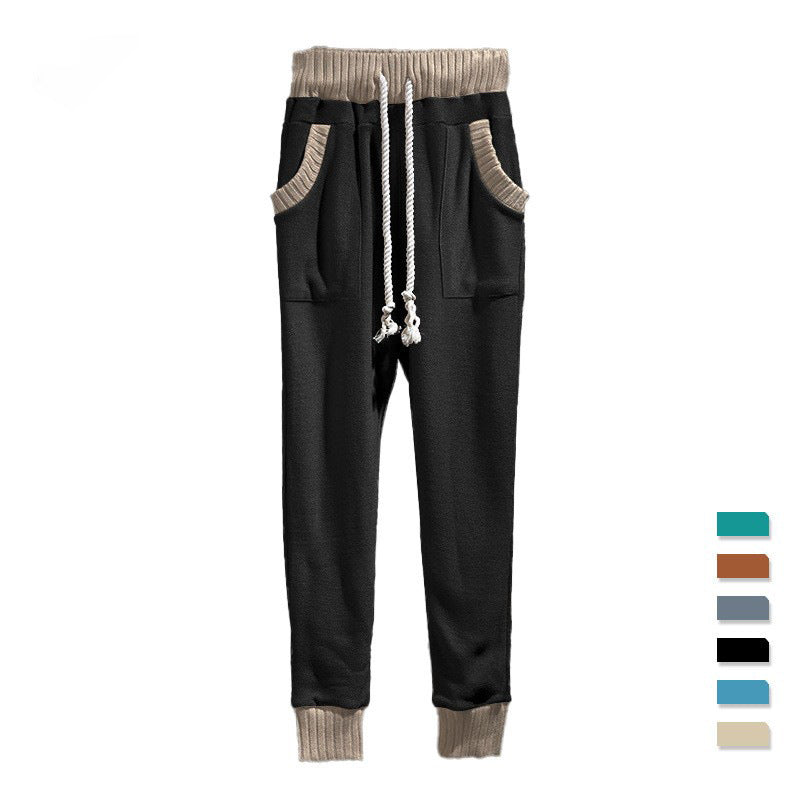 Herren Sportliche Jogginghose mit bequemen seitlichen Eingrifftaschen und elastischem Bund R&B