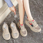 Damen Sportliche Sneakers mit atmungsaktivem Netz-Obermaterial von R&B