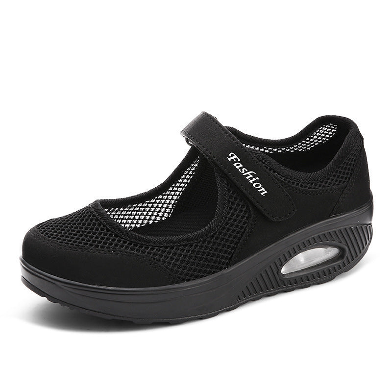 Damen Sportliche Slip-On Sneakers mit verstellbarem Klettverschluss R&B