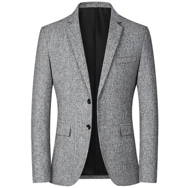 Herren moderner und eleganter Blazer aus Strukturstoff R&B