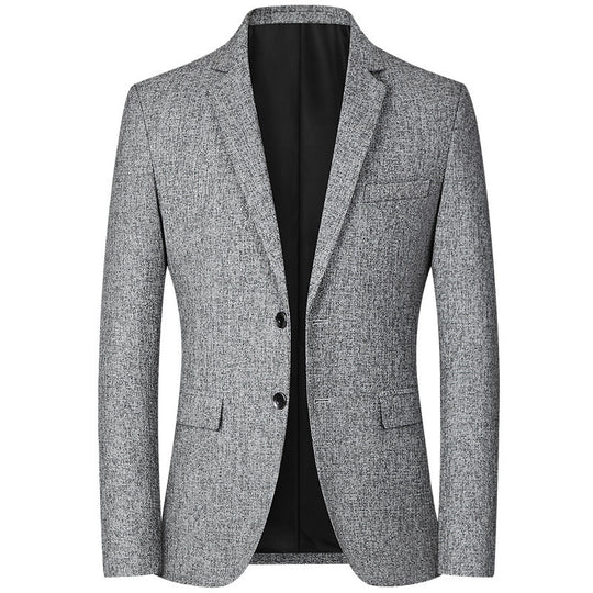 Herren moderner und eleganter Blazer aus Strukturstoff R&B