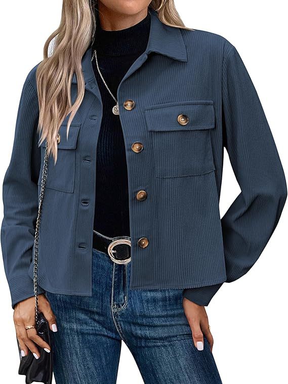 Damen lässige Overshirt-Jacke R&B