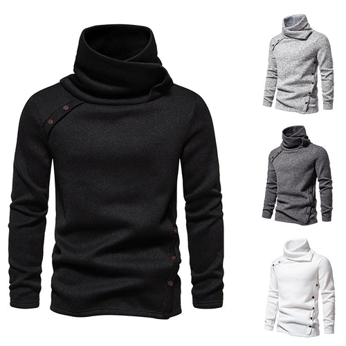 Herren modischer Rollkragenpullover mit einzigartigem Design R&B