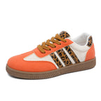 Damen modische Sneakers mit einzigartigem Leo-Design und bequemer Sohle R&B