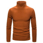 Herren Hochwertiger Rollkragenpullover aus feiner Rippstruktur R&B