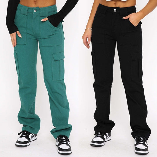 Damen Cargo-Hose im urbanen Stil mit funktionalen Taschen R&B