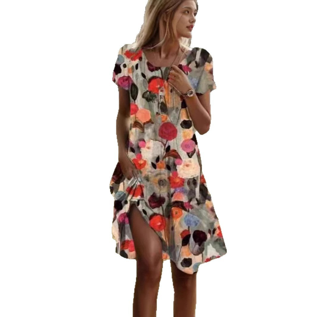 Damen Freizeitkleid mit floralem Design
