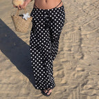 Damen Weite Hose im Polka-Punkte-Design R&B