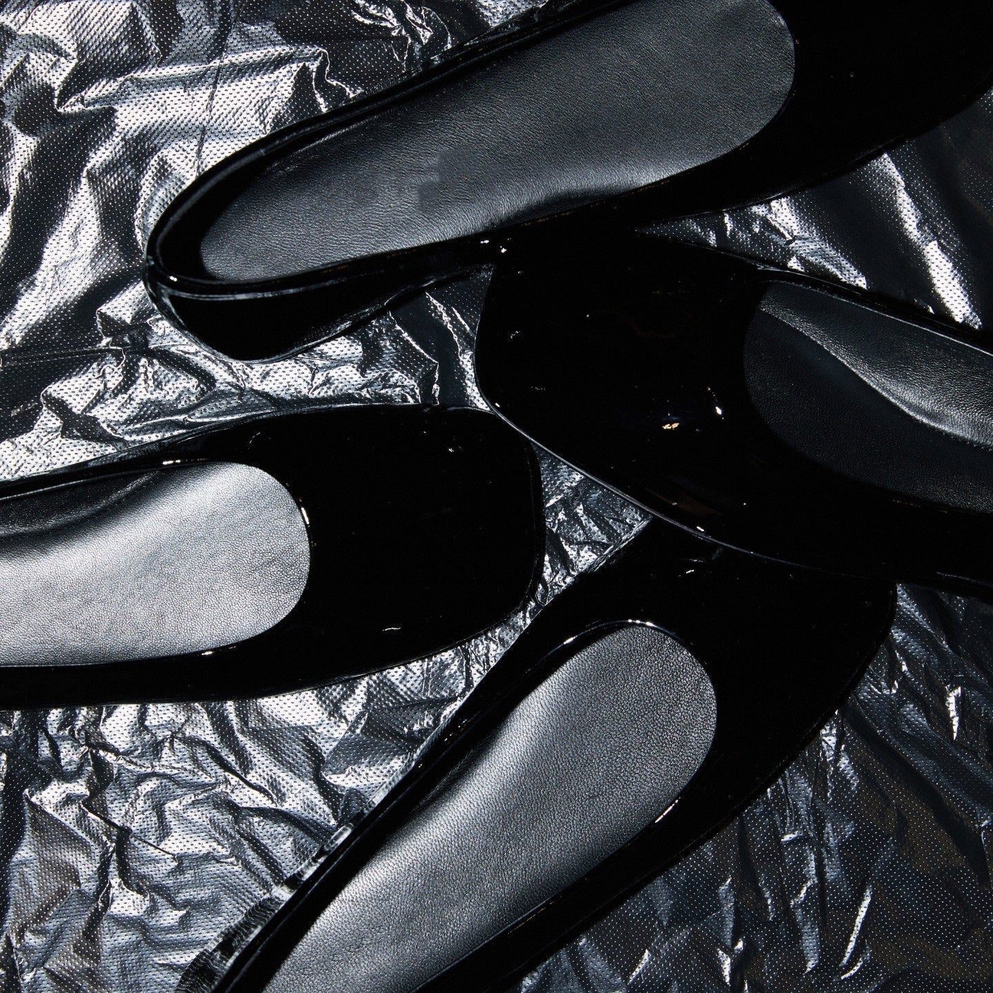 Damen Ballerinas mit glänzender Oberfläche und breitem Einstieg R&B