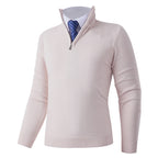 Herren Strickpullover mit modernem Reißverschluss und elastischem Saum R&B