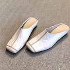 Damen Bequeme Clogs mit modischem Schnitt und weichem Leder