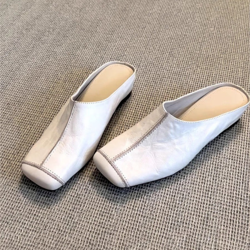 Damen Bequeme Clogs mit modischem Schnitt und weichem Leder
