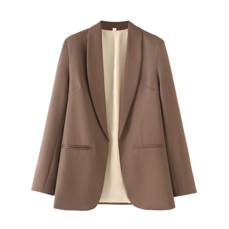 Damen eleganter Blazer mit einzigartigem Schnitt und Taschen R&B