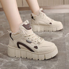 Damen High-Top Sneaker mit luxuriösem Fleece-Futter und rutschfester Sohle R&B