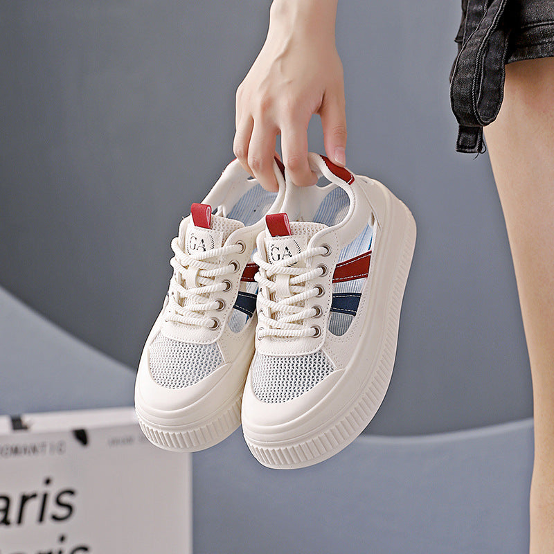 Damen Modische Sneaker mit luftiger Mesh-Oberfläche und flexiblem Sohlenprofil R&B