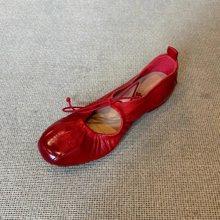 Damen Ballerina-Schuhe mit verspieltem Schnürdesign und bequemer Innensohle R&B