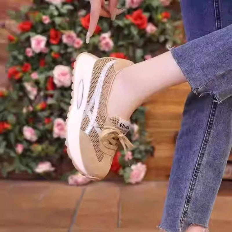 Damen Sportliche Sneaker mit atmungsaktiver Mesh-Oberfläche und gepolstertem Komfortfußbett R&B