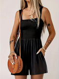 Damen Jumpsuit mit gerafftem Oberteil und praktischen Taschen R&B