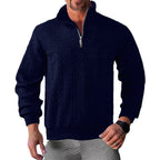 Herren Zip-Pullover mit strukturiertem Design R&B