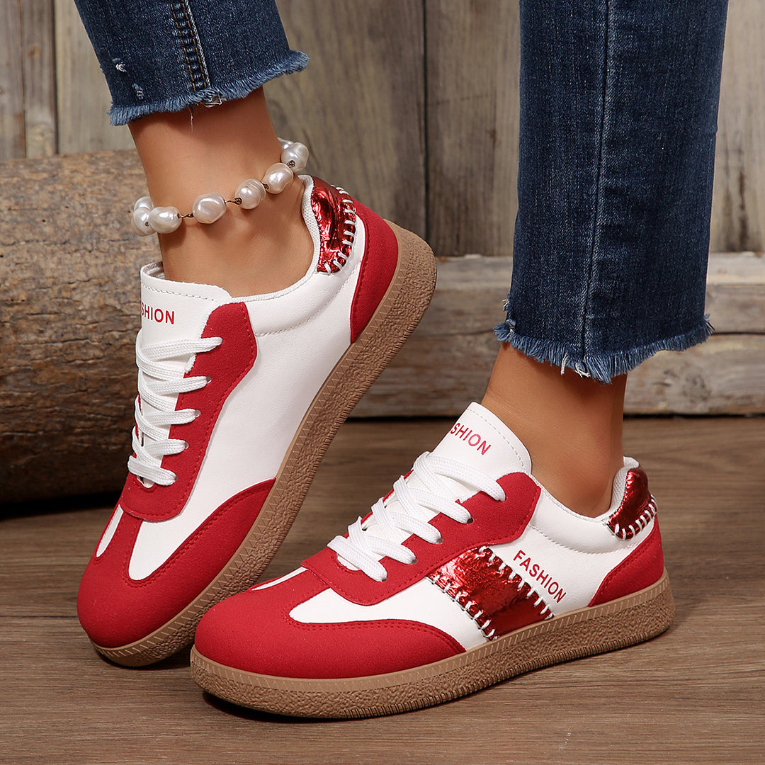 Damen modische Sneakers mit atmungsaktiver Struktur und rutschfester Sohle R&B