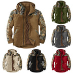 Damen wetterfeste Outdoorjacke mit vielseitigem Camouflage-Design R&B