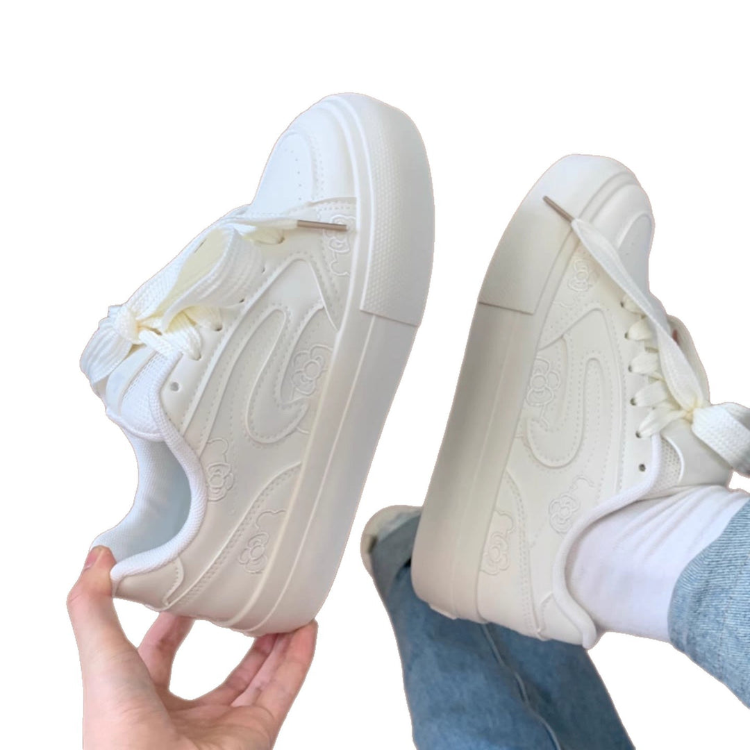 Damen Sneakers mit verspieltem Blumendessin und dämpfender Sohle R&B