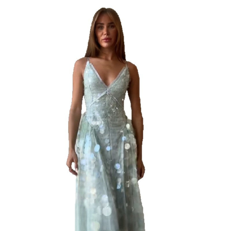 Damen Glamouröses Abendkleid mit funkelnden Details R&B