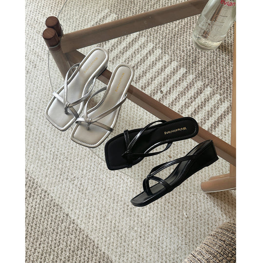 Damen Wedge-Sandalen mit elegantem Kreuzriemen-Design R&B