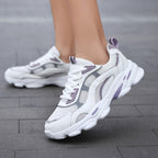 Damen sportive Komfort-Sneaker mit atmungsaktivem Obermaterial und dämpfender Sohle R&B