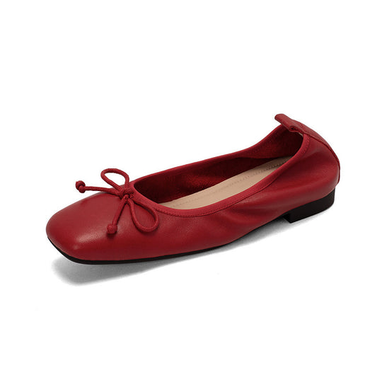 Damen Bequeme und stilvolle Ballerinas mit Schleifenakzent R&B